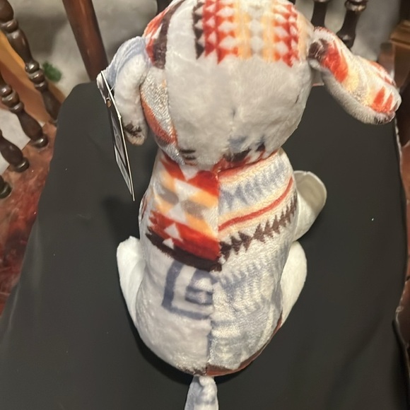 16 inch St Bernard puppy plushy in gray by Nativo NWT - Picture 4 of 7